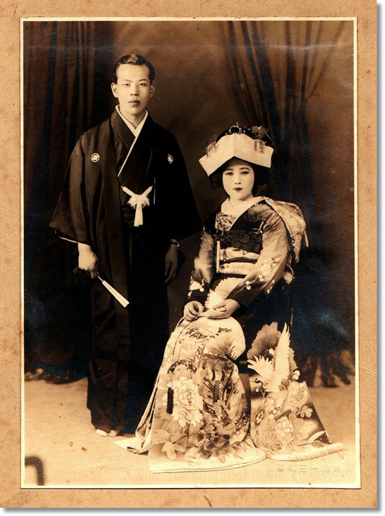 昭和初期の新郎新婦 婚礼写真